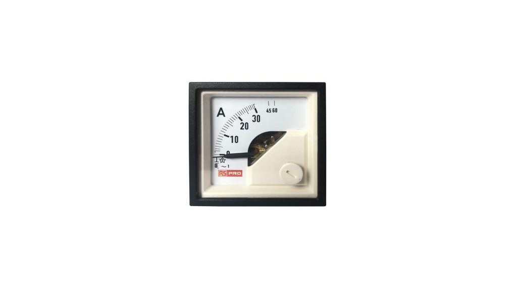 Analoge paneelmeter AC: 0 ... 60 A 45 x 45mm